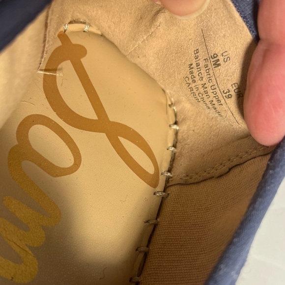 Sam Edelman Espadrilles Blue Americana Stripes Women’s US 9M EUR 39 Platform - Picture 8 of 10